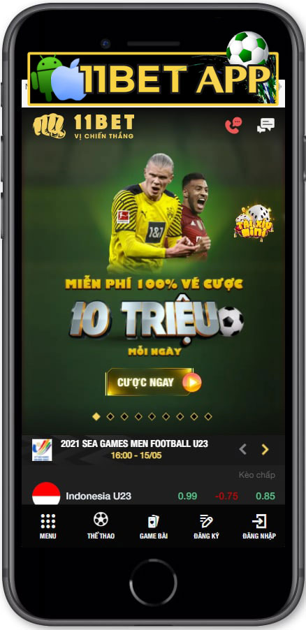Truy cập vào trang chủ của 11bet qua đường link chính thống