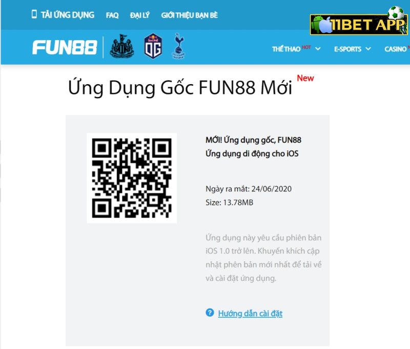 Làm sao để tải app Fun88 dễ dàng và nhanh chóng cho thiết bị hệ điều hành iOS?