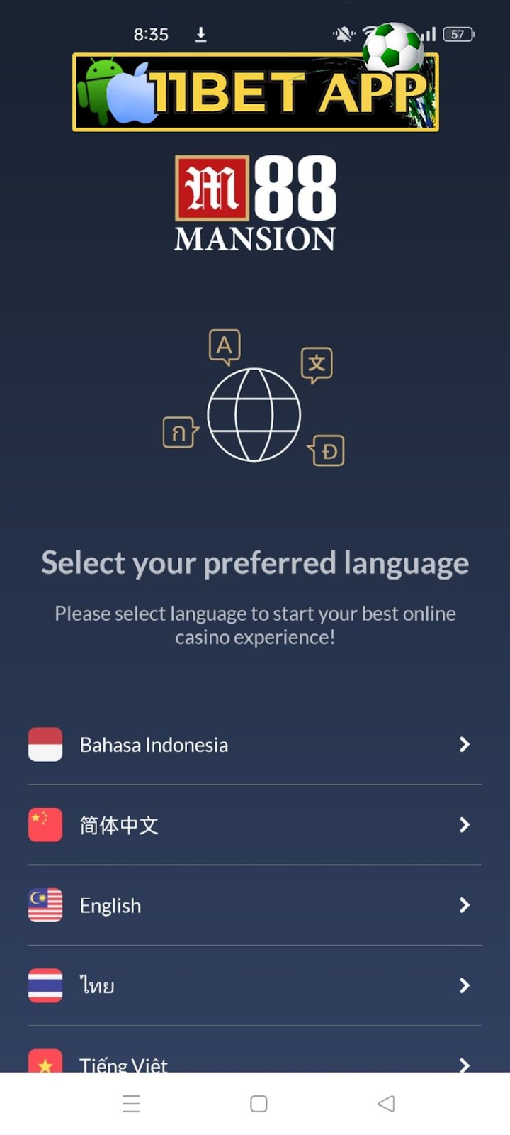 Thông tin giới thiệu chi tiết về app M88