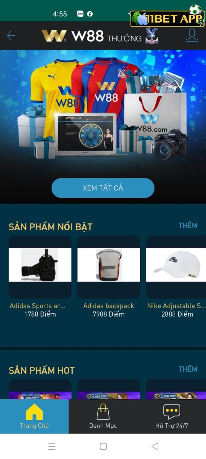 Thông tin giới thiệu về ứng dụng W88
