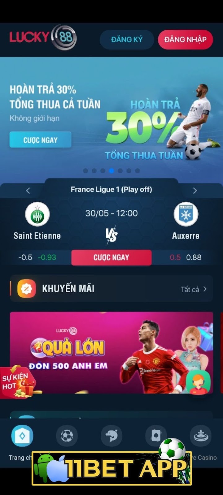 Thông tin về app Lucky88