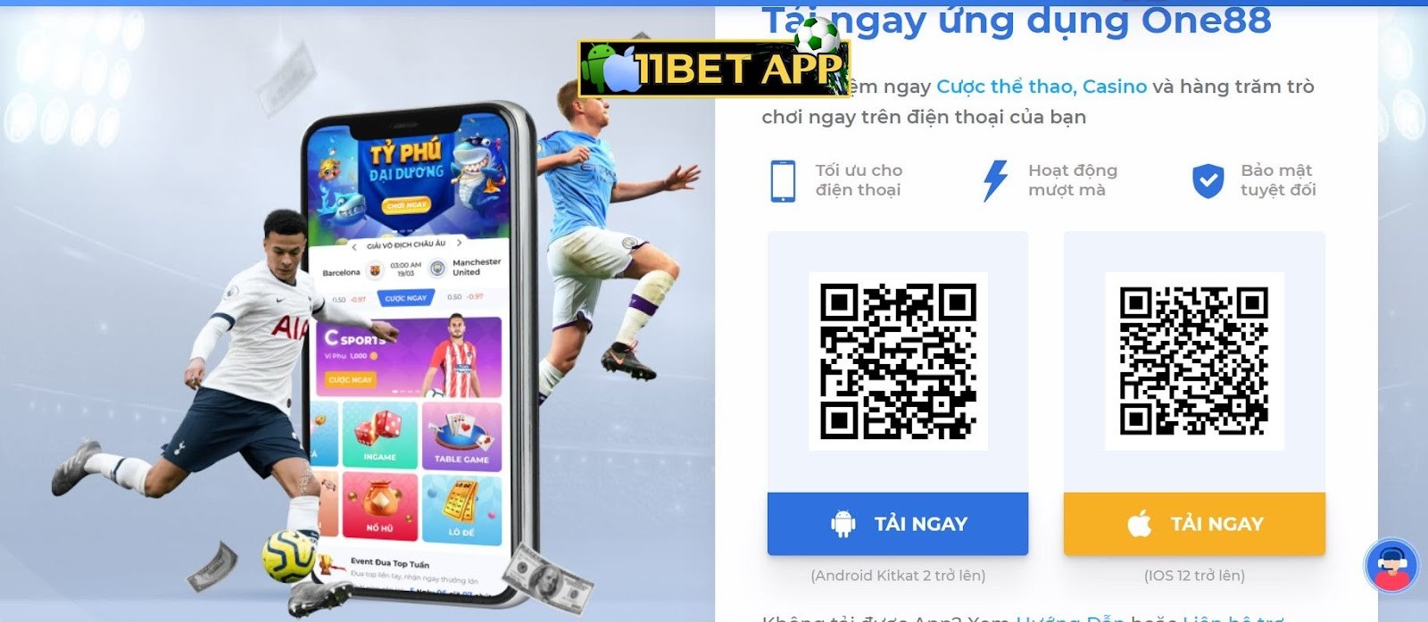 App One88 dành cho thiết bị di động