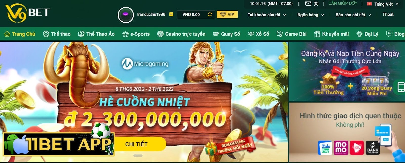 Khuyến mãi của V9bet hấp dẫn