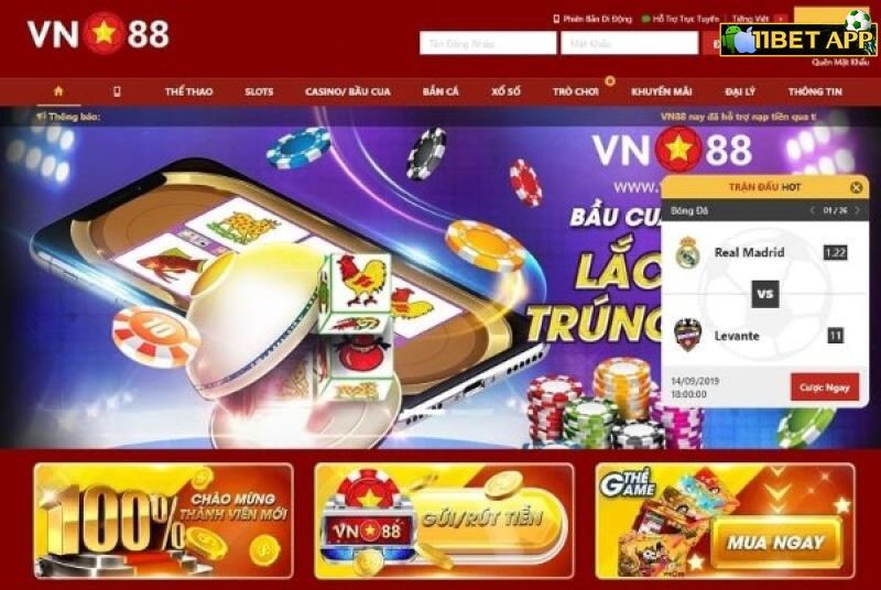 Nhà cái VN88 an toàn, uy tín