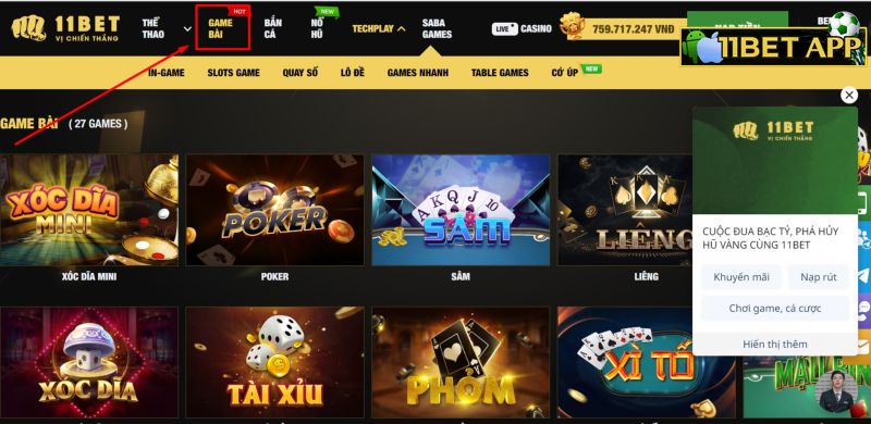 Hướng dẫn cách chơi catte tại 11bet