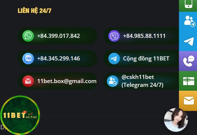 11bet cung cấp nhiều hình thức liên hệ hơn