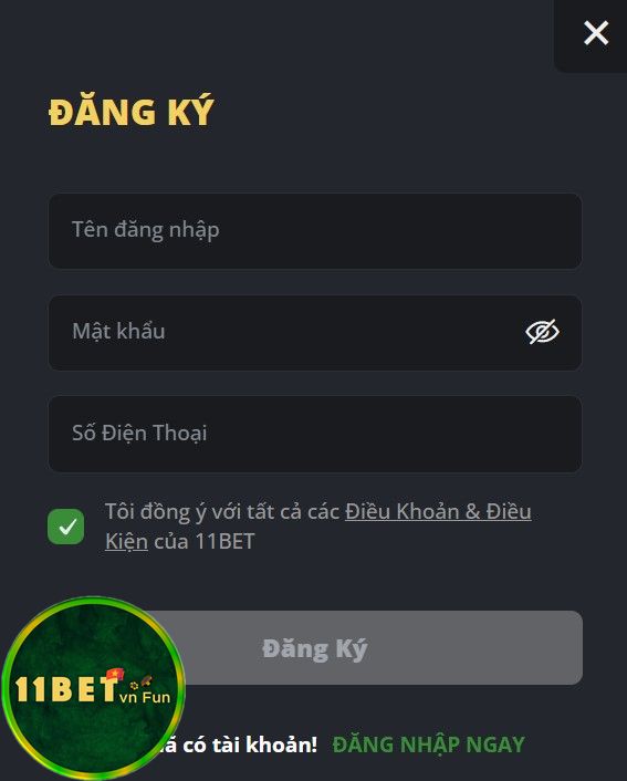 Đăng ký 11bet đơn giản hơn