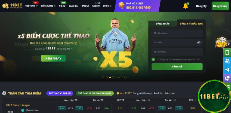 So sánh 11bet và Fi88 thấy giao diện 11bet dễ nhìn hơn Fi88