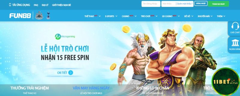 11bet và Fun88 có những điểm gì giống nhau?