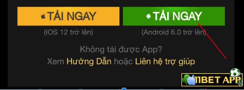 Người chơi nhấn chọn mục "tải ngay" để tiến hành tải ứng dụng
