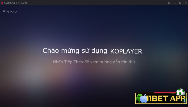 Nhấn chọn "bỏ qua" để trực tiếp sử dụng phần mềm