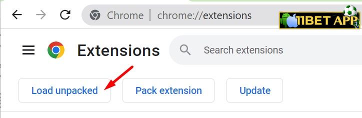 Tải file giải nén lên Chrome để cài app 11bet trên Laptop / Máy tính / PC bằng ARChon giả lập Android