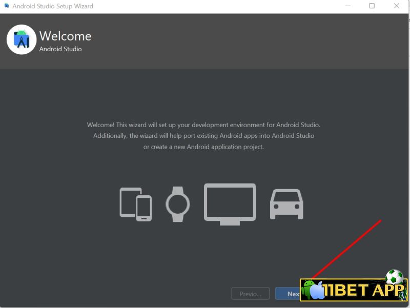 Tiếp tục bấm Next 