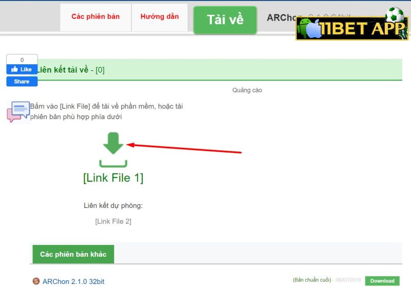 Nhấn vào link tải 