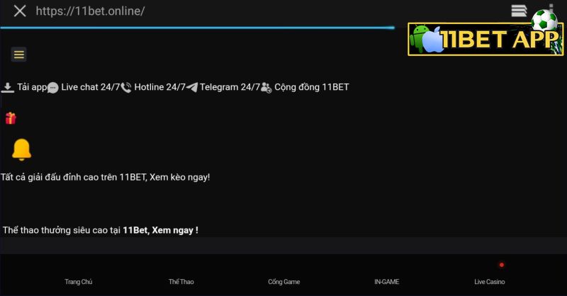 Chọn "tải app" để tiến hành quá trình cài đặt 