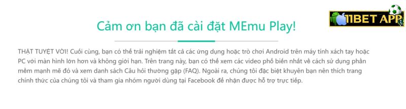 Thông báo về việc cài đặt thành công phần mềm 