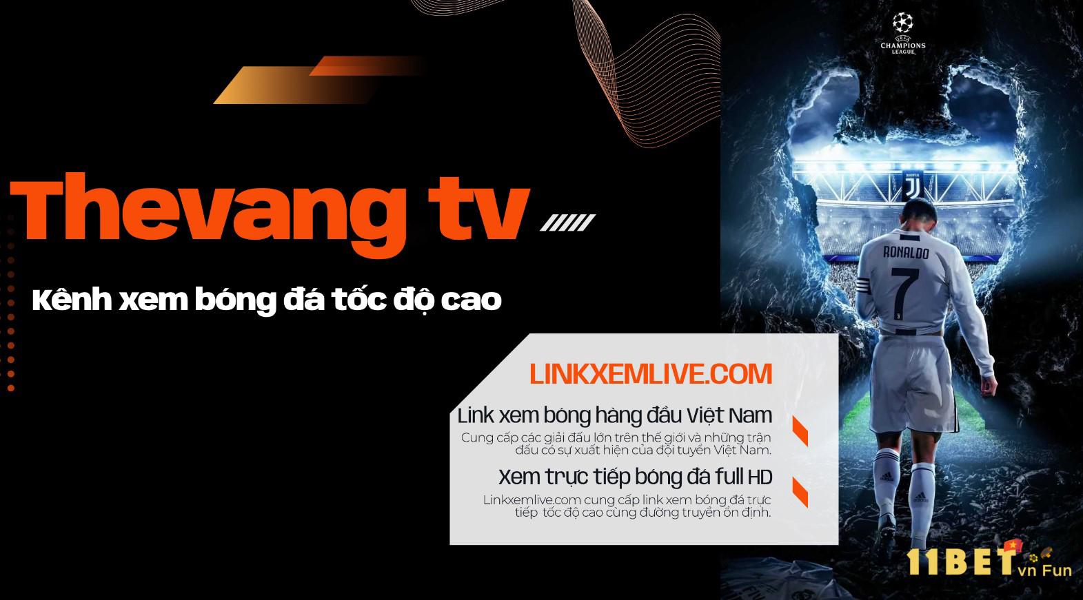 Kênh phát bóng đá Thevang TV là địa chỉ phát trực tuyến cực chất lượng