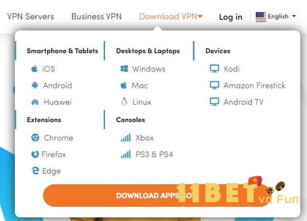 Nhấn vào mục “Download ở trang chủ
