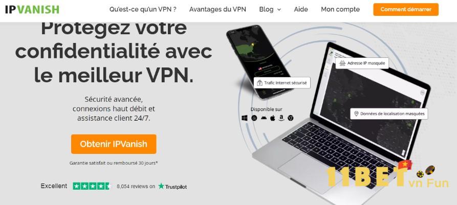 Bạn nhấn chọn mục "Get IPVanish" để mua tài khoản