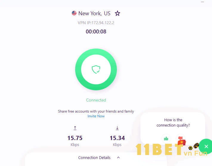 Hoàn tất quá trình fake IP bằng PureVPN theo hướng dẫn chi tiết trên đây