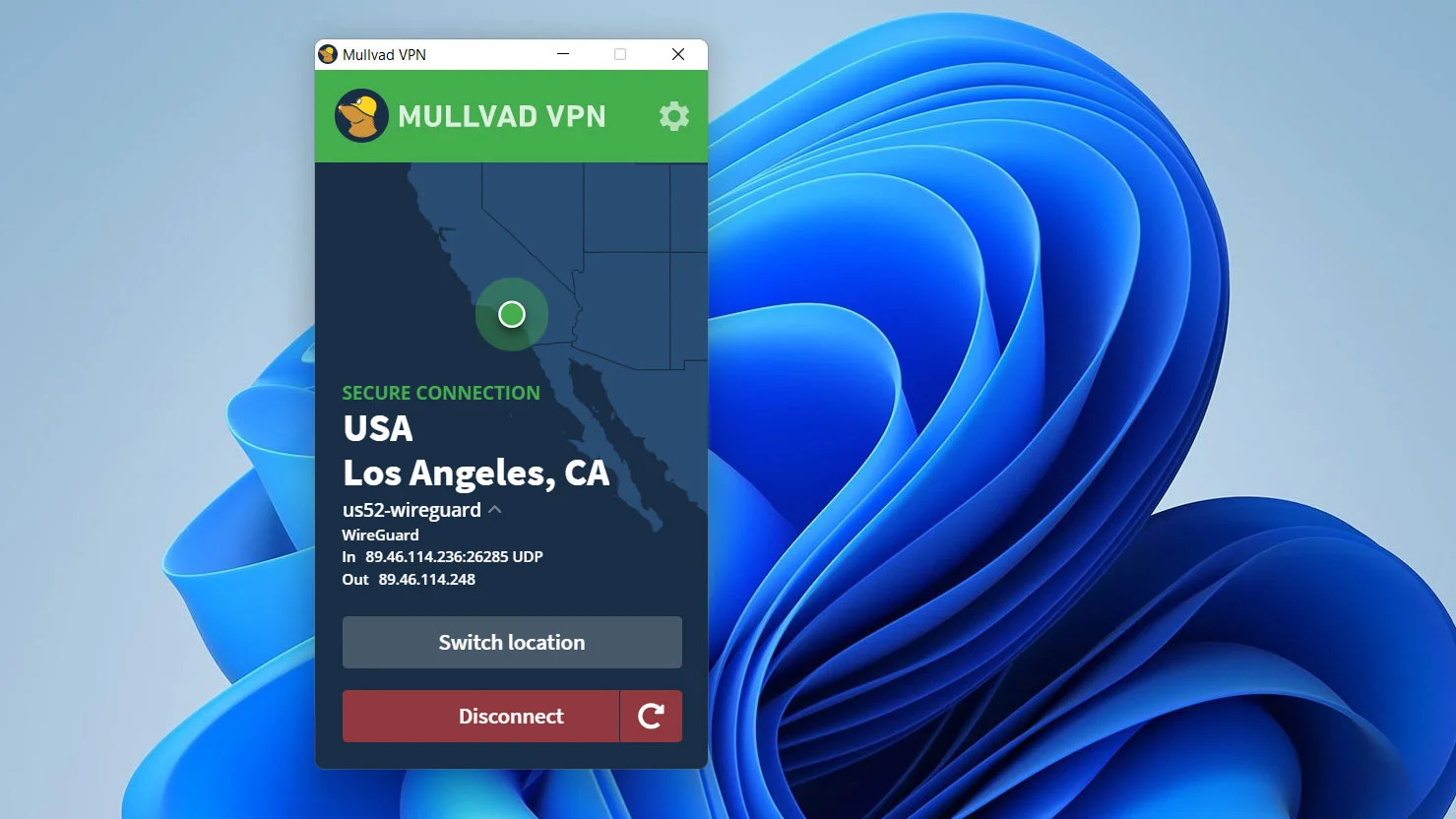 Hoàn tất tải xuống ứng dụng Mullvad VPN - cách fake IP bằng Mullvad VPN