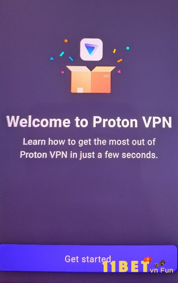 Nhấn vào “Get Started”