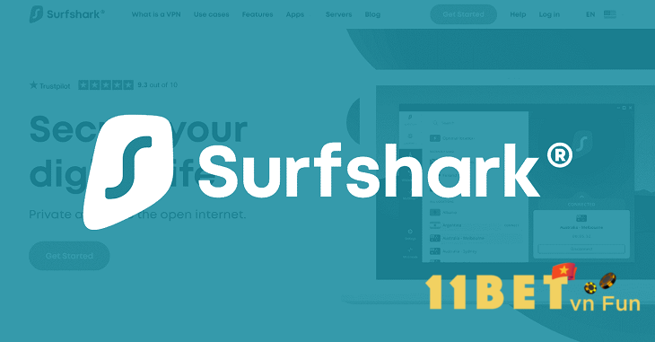 Phần mềm Surfshark có công nghệ bảo mật hiện đại
