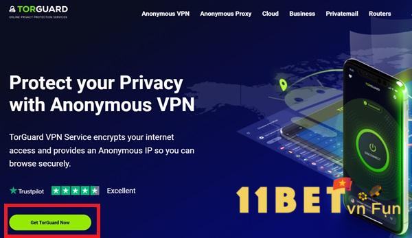 Cách fake IP bằng TorGuard VPN - Nhấn vào mục “Get TorGuard Now” ở trang chủ